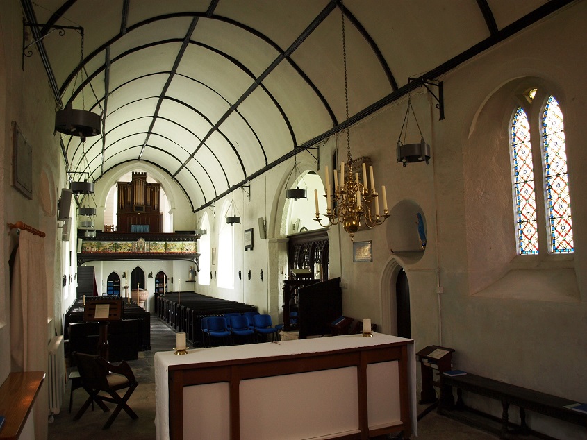 Denbury church interior